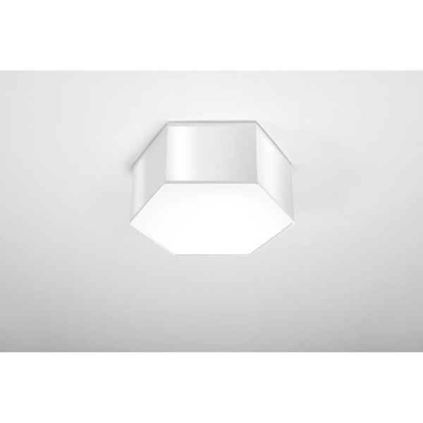 Inbyggd dekorativ taklampa - SOLLUX - Sunde - Vit - E27 - 2 lampor - 60W