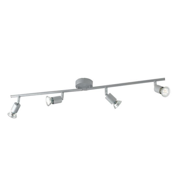 Fan Europe SPOTLED Spot Bars 4 justerbara lampor Silver 400lm 2700K 75x15cm