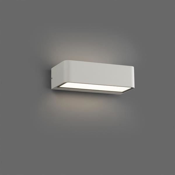 Utomhus LED vägglampa - FARO - Takua - Vit - Aluminium - 6W - Exteriör Vit