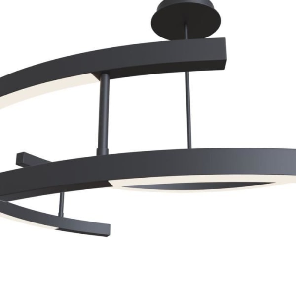 Maytoni Line Modern integrerad undertakslampa svart, 3000K