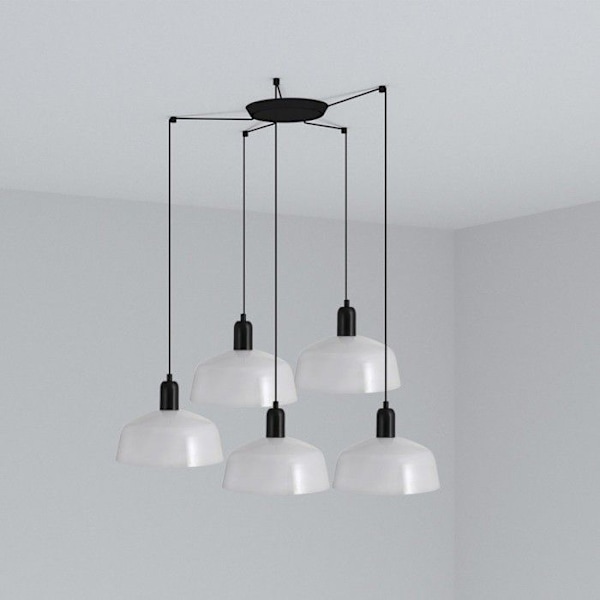 TATAWIN M Hängande luminaire vit med 5 lampor 20340-119-5L BLANCO
