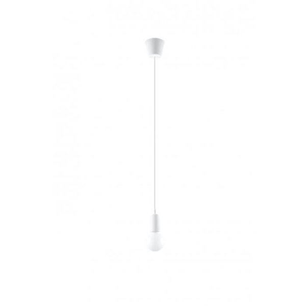 Pendel DIEGO 1 E27 LED Modern Loft BOHO Design Corridor - Vit
