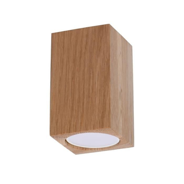 Taklampe - SOLLUX - Keke - Eiketre - 30 cm - GU10 - 40W