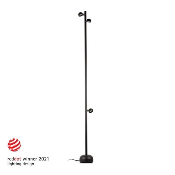 Golvlampa - FARO - BROT - Integrerad LED - Multi Arm - Svart - 2700K Svart