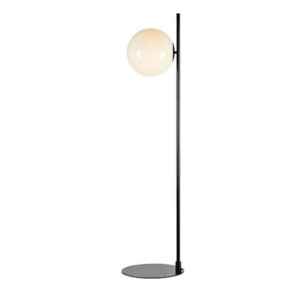 Markslojd DIONE Dione Globe Golvlampa 1 Ljus Svart, Vit Svart, Vit