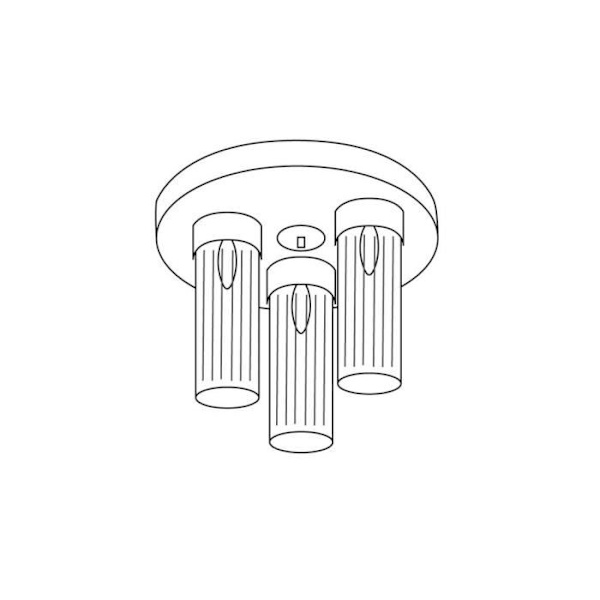 Kolarz GIRO glasskärm Cluster 3-Light Ceiling Light Brunito Borstad