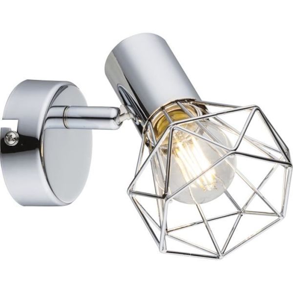 GLOBO LIGHTING Spot - L 10 x B 13 x H 15 cm - Krom Grå