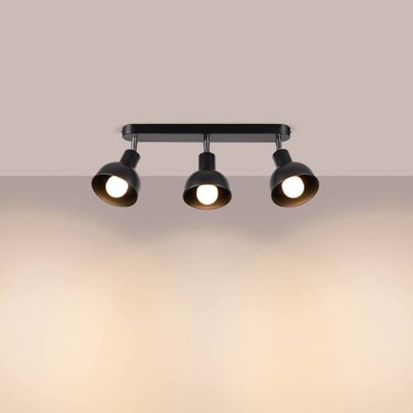 Plafonnier Sollux Lighting Elba 3 svart