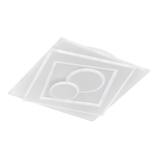 RATIO LED loftslampe i satin hvid akryl
