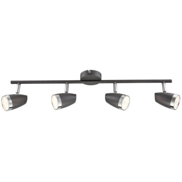 LED-taklampa 16 watt rörliga spotlights antracit belysningsarmatur Globo 56110-4