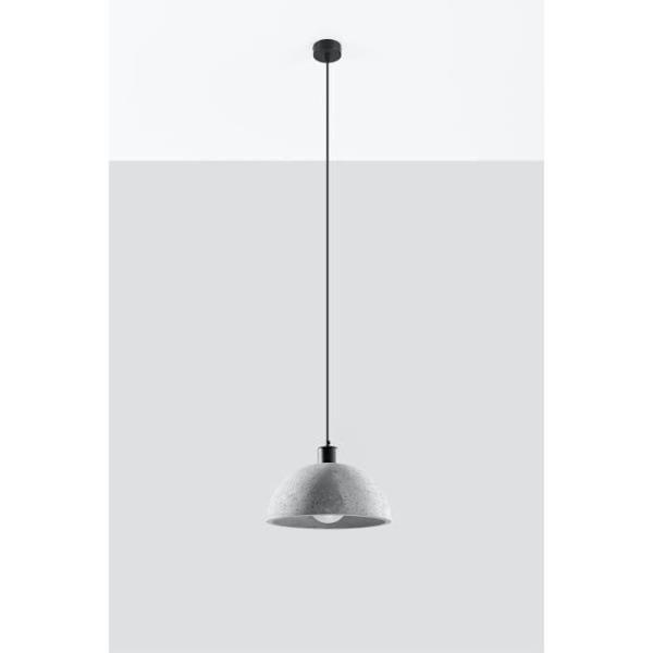 PABLITO E27 Loft Beton Grå Pendel SOLLUX