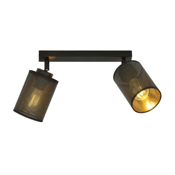 Emibig Taklampa Bronx svart 2 x E14 svart