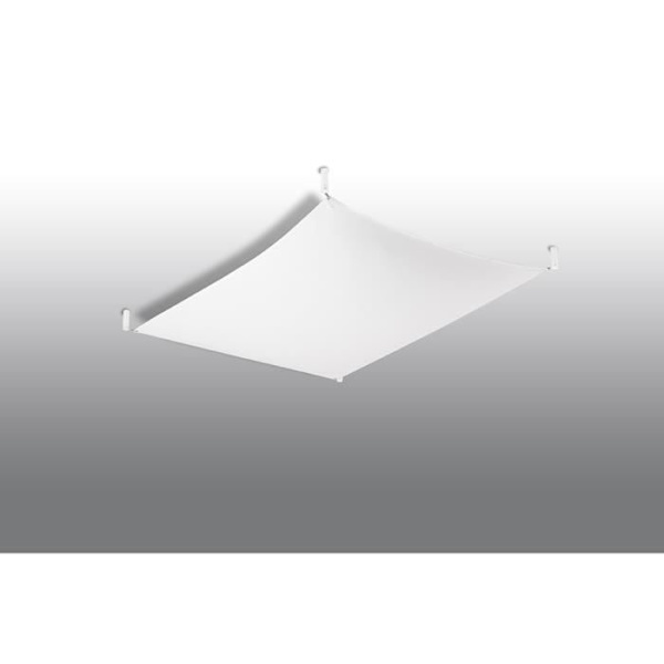 LUNA 1 G13 Modern vit tyg Taklampa SOLLUX