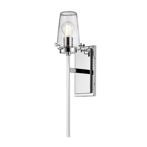 Elstead Alton 1-ljus vägglampa, krom, IP44, E27
