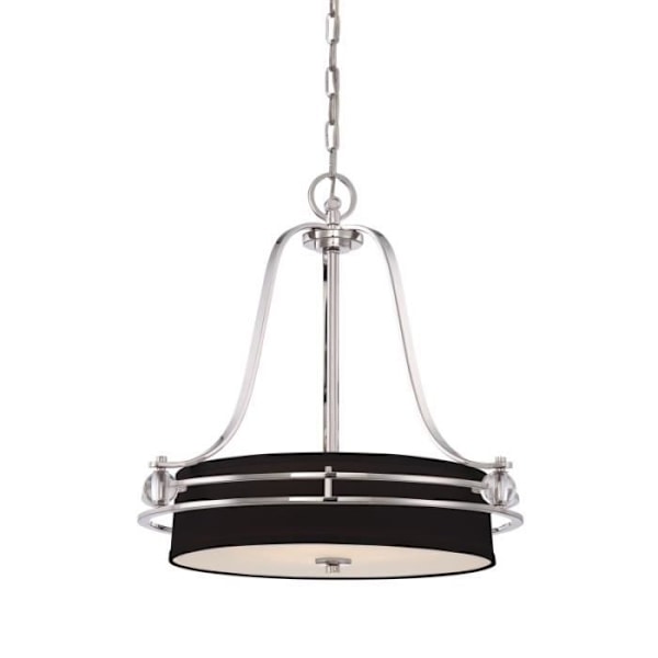 Suspension - Gotham - Sort lampeskærm - Metal - LED - Indendørs - Moderne