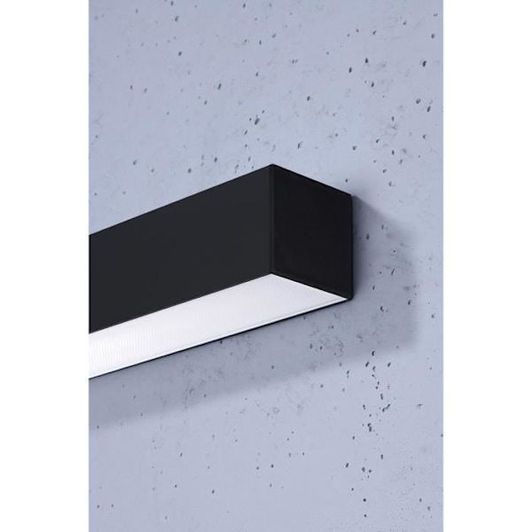 LED Væglampe - SOLLUX - PINNE - Sort - 145cm - 3000K - Aluminium