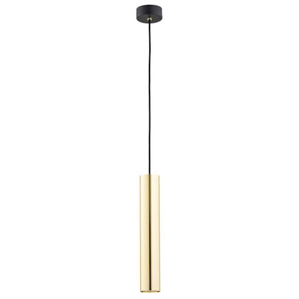 Plus Slim nedhængt loftslampe i messing og argonstål GOMERA - Sort - GU10
