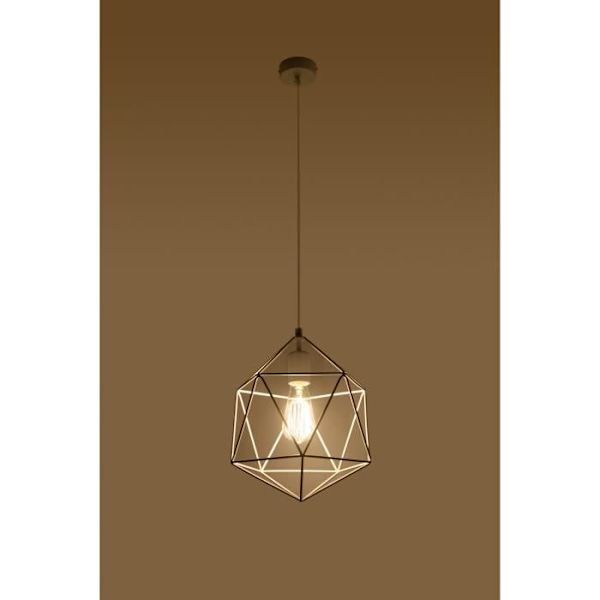 GASPARE Pendellampa - SOLLUX - Modern Loft Boho Design - Vit - E27 LED - 60W