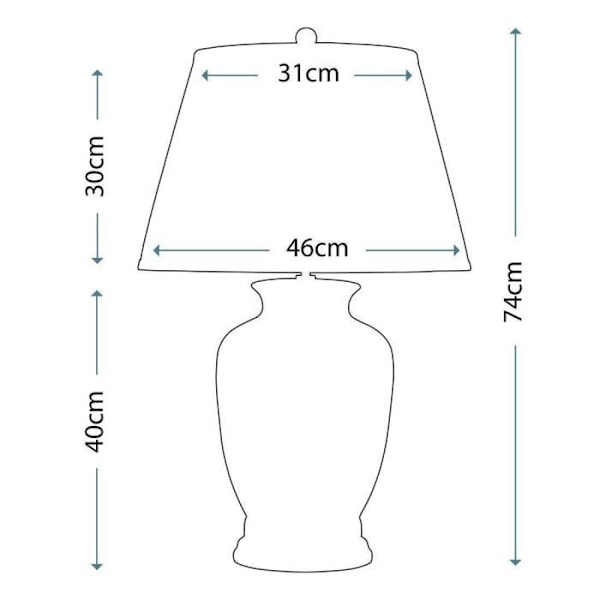 Bordlampe - ELSTEAD LIGHTING - Morris Grande - Sort og Guld - 1 lys - 60 W Guld