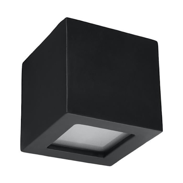 LEO Keramisk Vägglampa E27 Modern Boho Design Vägglampa för sovrum Vardagsrumstrappa Korridor - Svart