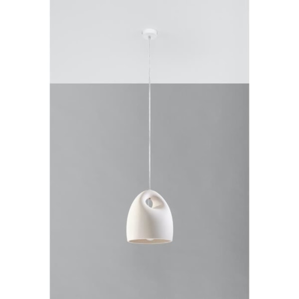 BUKANO E27 LED Keramisk Pendel Modern Loft BOHO Design Korridor - Hvid