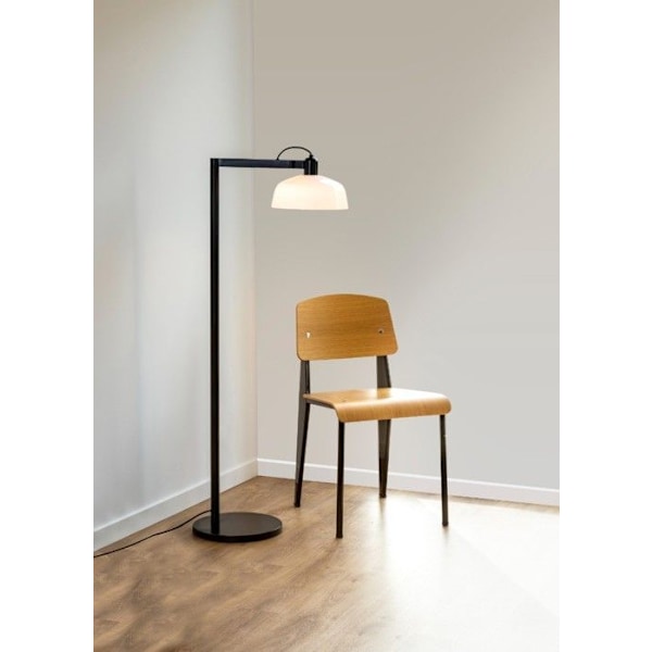 Gulvlampe - FARO - Tatawin - Hvid - Stål - IP20 NEGRO