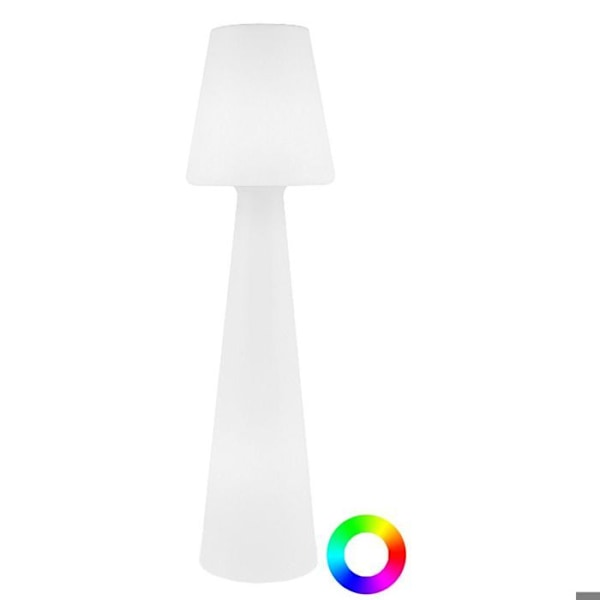 Flerfärgad trådlös LED-golvlampa utomhus i polyeten Lola flerfärgad, vit Vit, flerfärgad
