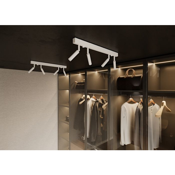 EYETECH 1 Modern Loft Design Væglampe til Soveværelse Stue Trapper Gang - Hvid