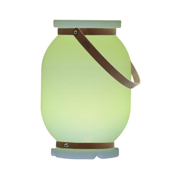 Udendørs genopladelig RGB LED bærbar lampe H30cm Hvid New Garden 128 färger och vitt