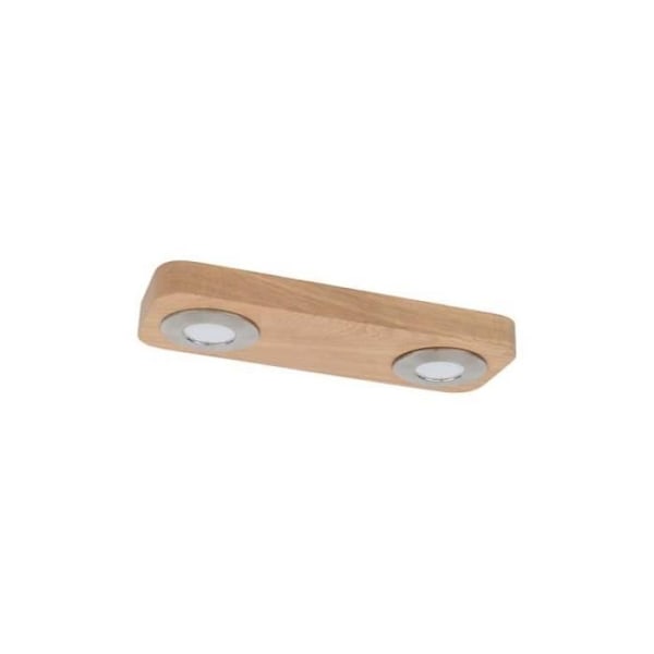 Sunniva LED-taklampa i trä och metall, oljad ek/matt nickel 2x5w britop ref 2291274