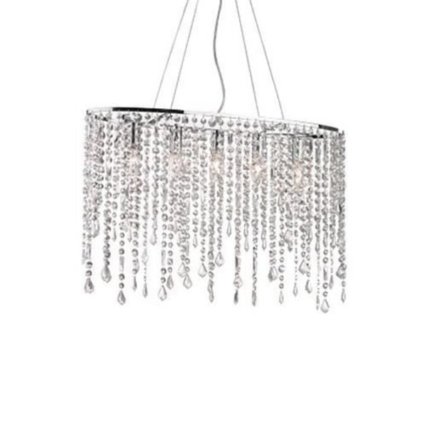 Ideal Lux RAIN SP5, soveværelse, børneværelse, spisestue, stue, krom, IP20, overflade, glas, metal, 5 pære(r) Krom