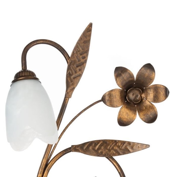 Væglampe - Onli - SONIA - Blomsterdesign - Glaslampe - 2x E14
