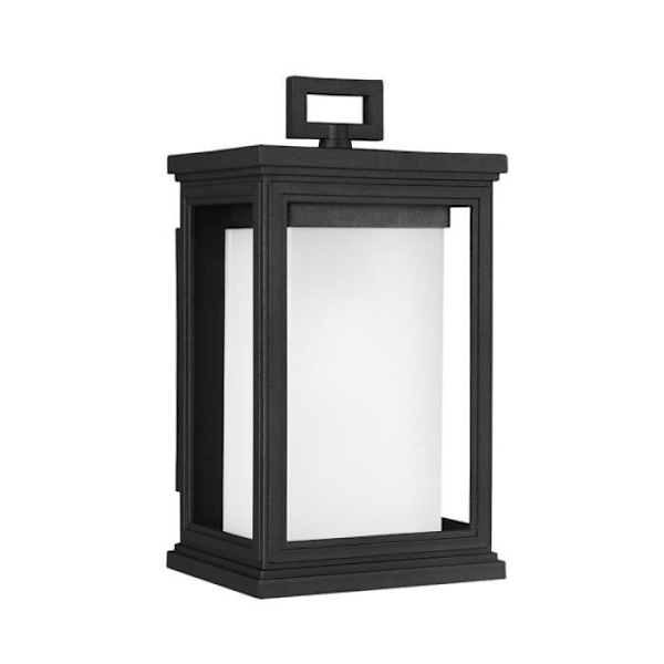Rosco lanterne, 29,3 cm, sort, opalglas, IP44