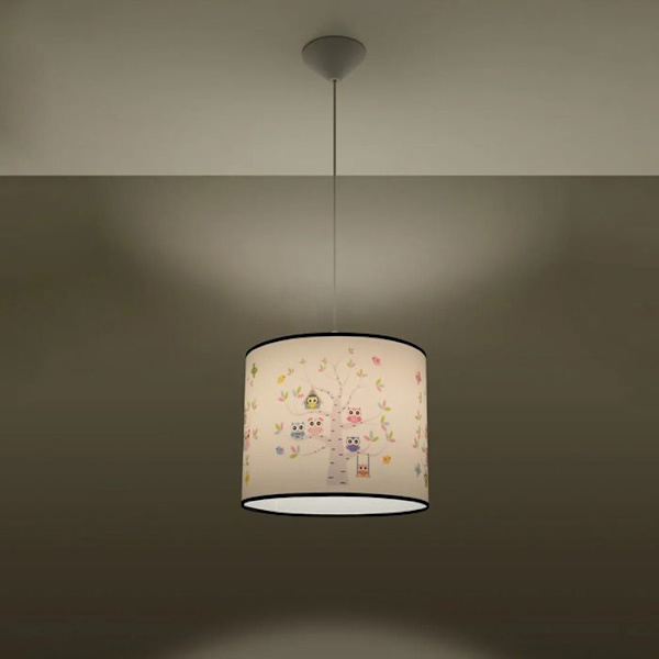 Sollux Lighting Owls 30 hængelampe vit/flerfärgad