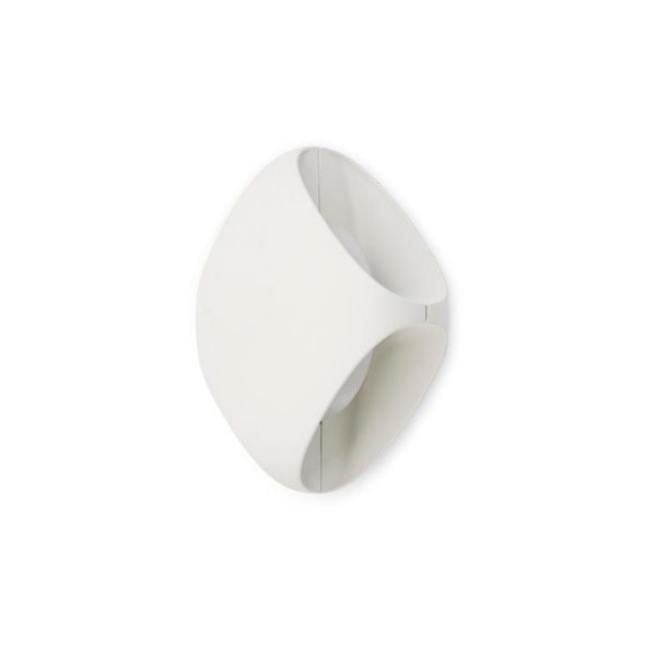 Faro - Bu-oh hvid udendørs væglampe LED IP65 H15 cm - Hvid 15,5 cm BLANCO