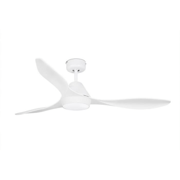 Faro POLARIS - Hvid LED-loftsventilator med Smart DC-motor - Fjernbetjening inkluderet, 2700K