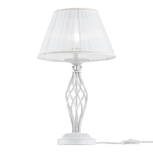Grace White bordslampa med guld och kristall, 1 lampa, E14