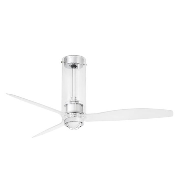 Faro TUBE - Transparent LED-takfläkt med DC-motor, 3000K