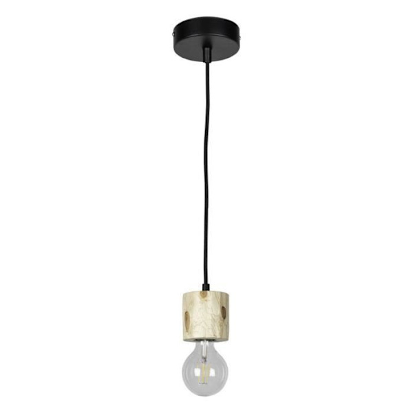 Pendel i naturlig furu, skandinavisk design 1 huvud, PINO