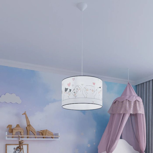 Sollux Lighting Cat 30 hængelampe vit/flerfärgad