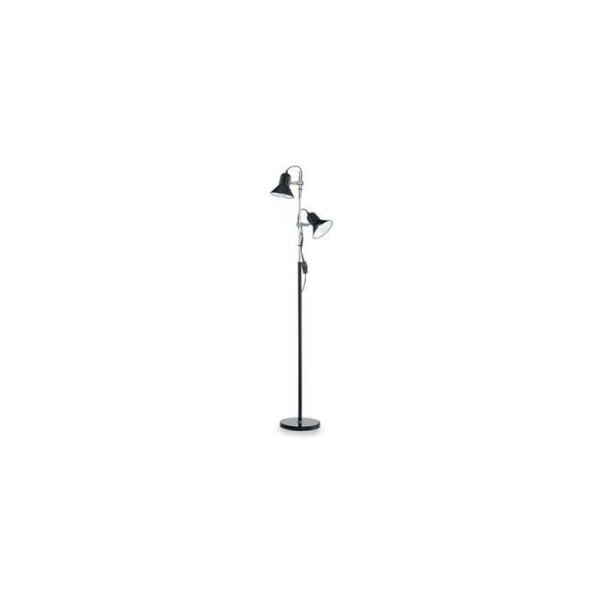 Gulvlampe - IDEAL LUX - POLLY - 2 pærer - Metal - Moderne - Design Sort