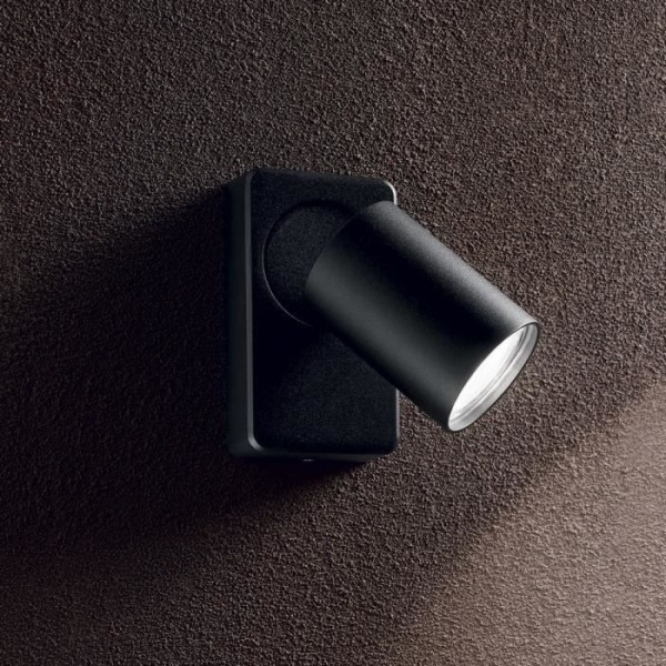 Væglampe - Ideal Lux - IDL229010 - Sort - GU10 base - 1 lampe - Indendørs