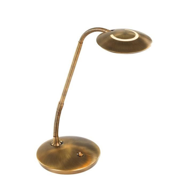 Sienna ZenithBrushed Bronze Led skrivebordslampe, mat plast