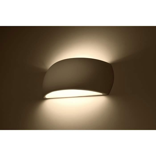 PONTIUS G9 Keramisk Vägglampa Modern Boho Design Vägglampa för sovrum Vardagsrum Trappa Korridor - Vit