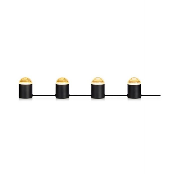 Bordlampe - JINX - 4L - Sort - Metal - Skærm i klart krystal svart, klar