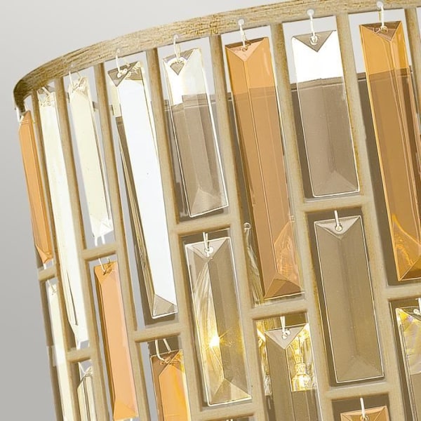Væglampe - ELSTEAD LIGHTING - Gemma - 2 E14 pærer - Silver blad finish - Indendørs