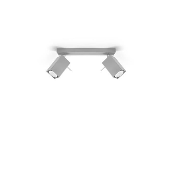Modern LED-taklampa MERIDA 2 - SOLLUX - Grå - Industriell - Loft - Multilights