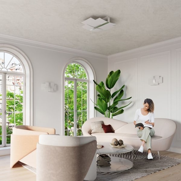 Modern LED-taklampa Loft BOHO Classic Design - Sollux Lighting - CELIA E27 - 3 lampor - Metall - Grå