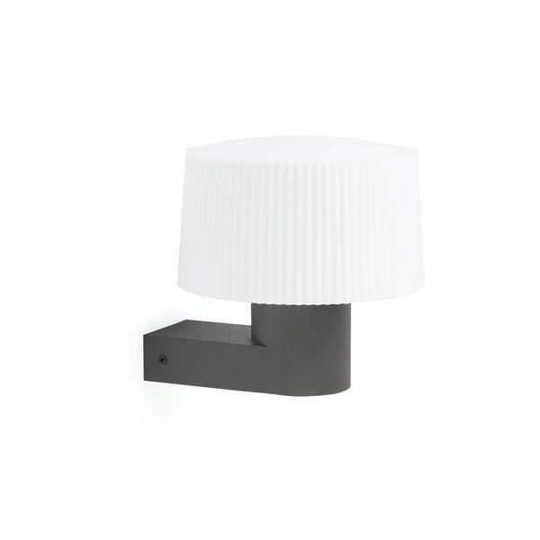 Vägglampa utomhus - FARO - Muffin - Antracitgrå - Aluminium - LED - 74432A-04 Kolgrå