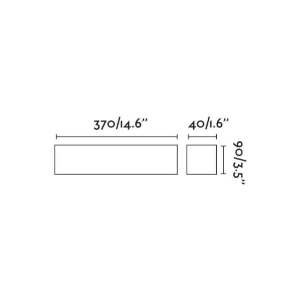 LED væglampe - FARO - NASH - Sort - 3000K - Moderne design CROMAD